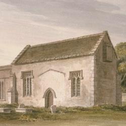 Blunsdon St Andrew Church - John Buckler - NW view Vol VII p3a.jpg